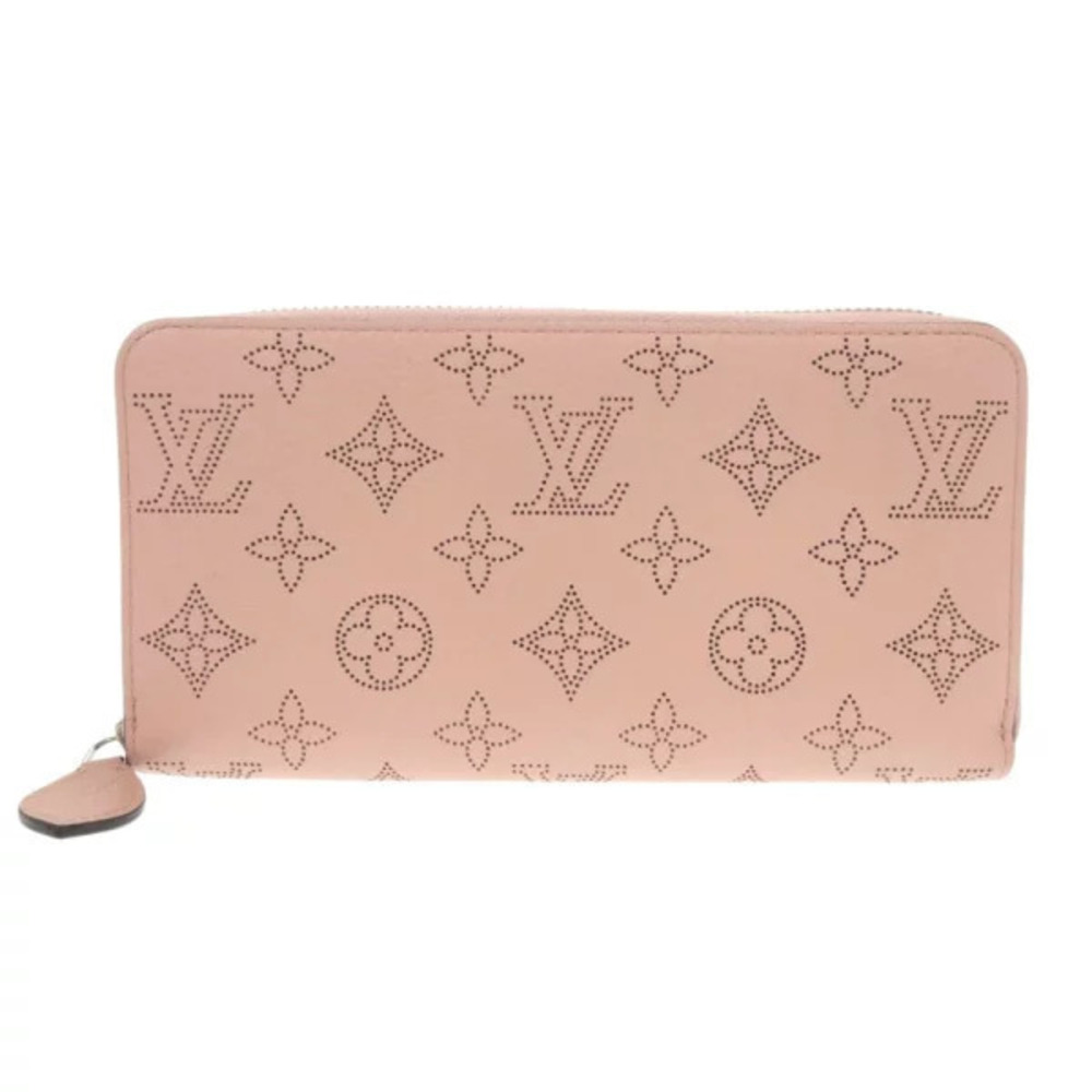 Louis Vuitton Zippy Wallet Monogram Mahina Magnolia Pink Long Pink LV